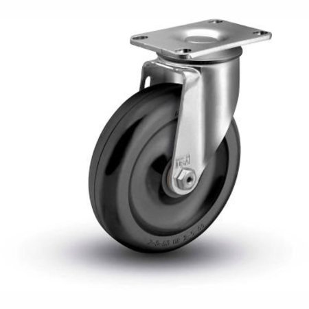 COLSON ¬Æ 2 Series Swivel Plate Caster - Solid Polyolefin 2-1/2" Dia. 200 Lb. Cap. 2.02256.55